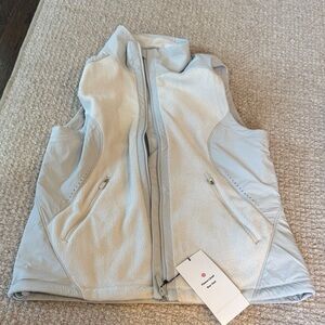 Lululemon Light Gray Fleece Lined Run Vest